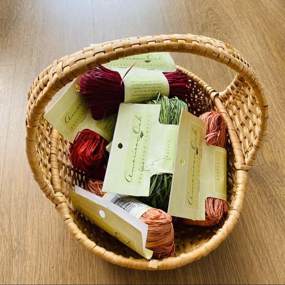 Woven Handmade Rattan Cradle Basket Home Decor - Picture 8 of 14